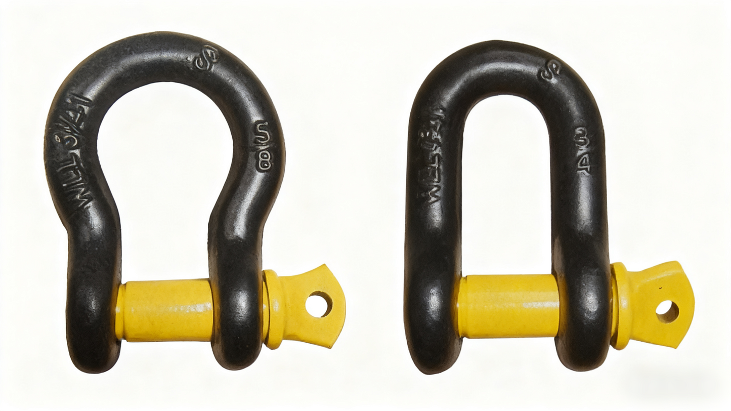 G209,G210 FORGED SHACKLES HIGH TENSILE U.S. FEDERAL SPECIFICATION RR-C-271