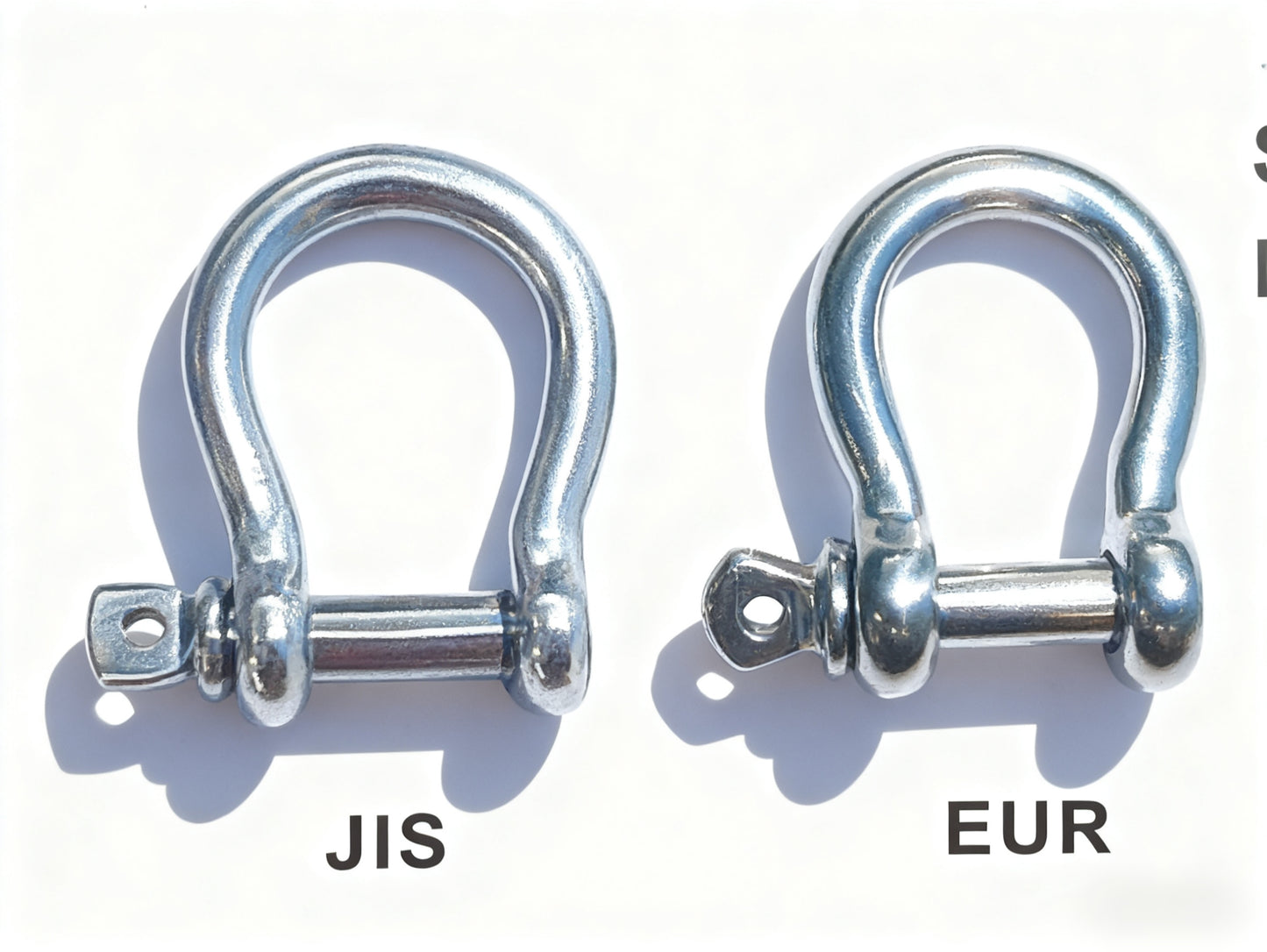 STAINLESS STEEL JAPANESE/EUROPEAN TYPE BOW SHACKLE