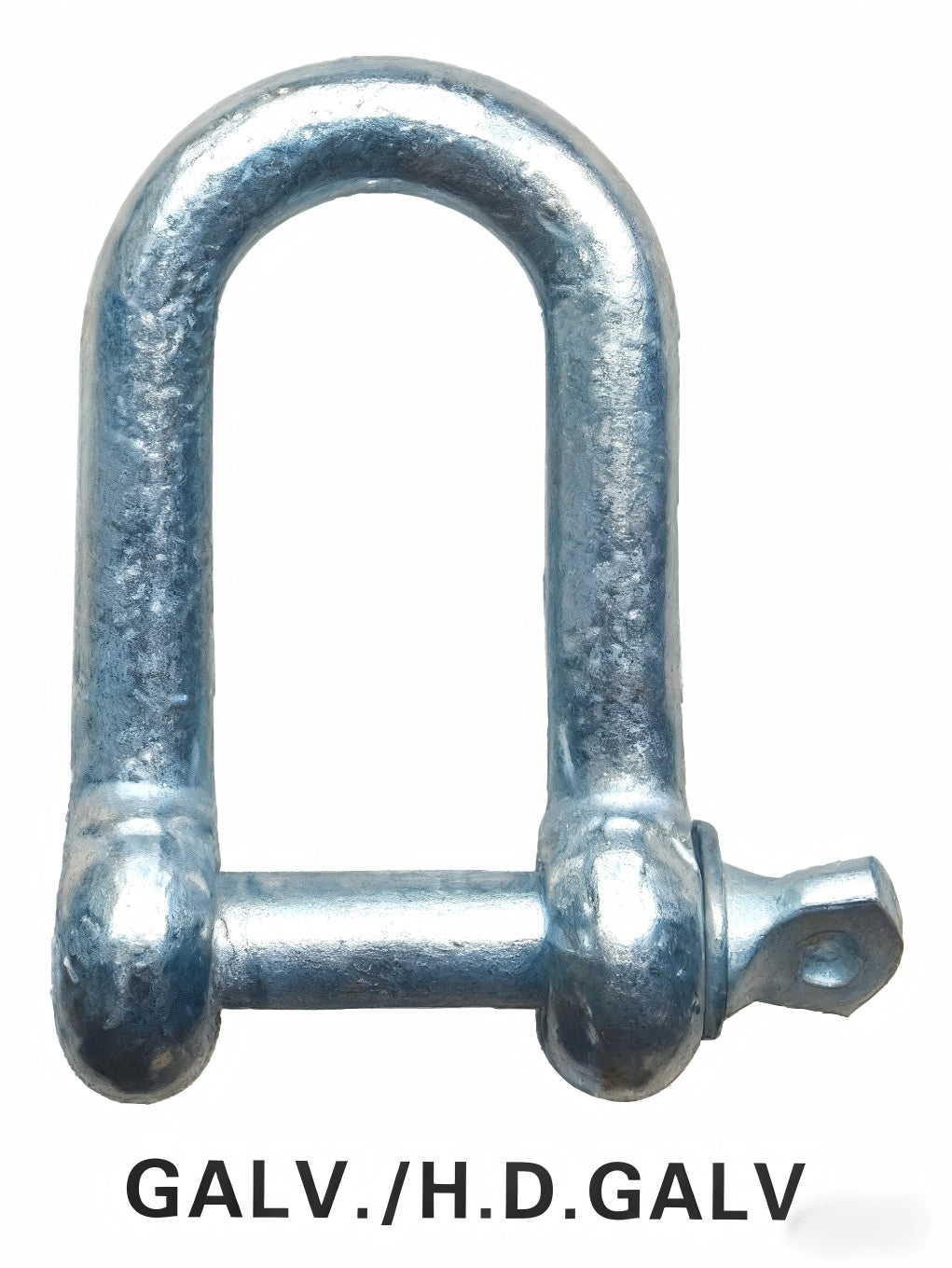COMMERCIAL DEE SHACKLES BODY AND PIN EQUAL THICKNESS