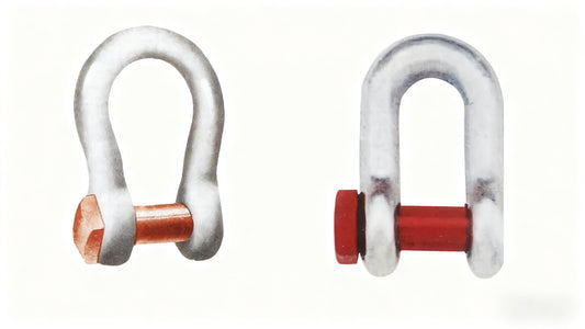 TRAWLING DEE/BOW SHACKLES HIGH TENSILE PAINTED BLUE MARKED WITH WLL