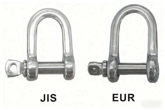 STAINLESS STEEL JAPANESE/EUROPEAN TYPE D SHACKLE