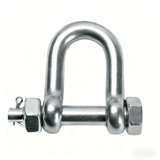 STAINLESS STEEL US D SAFETY SHACKLE